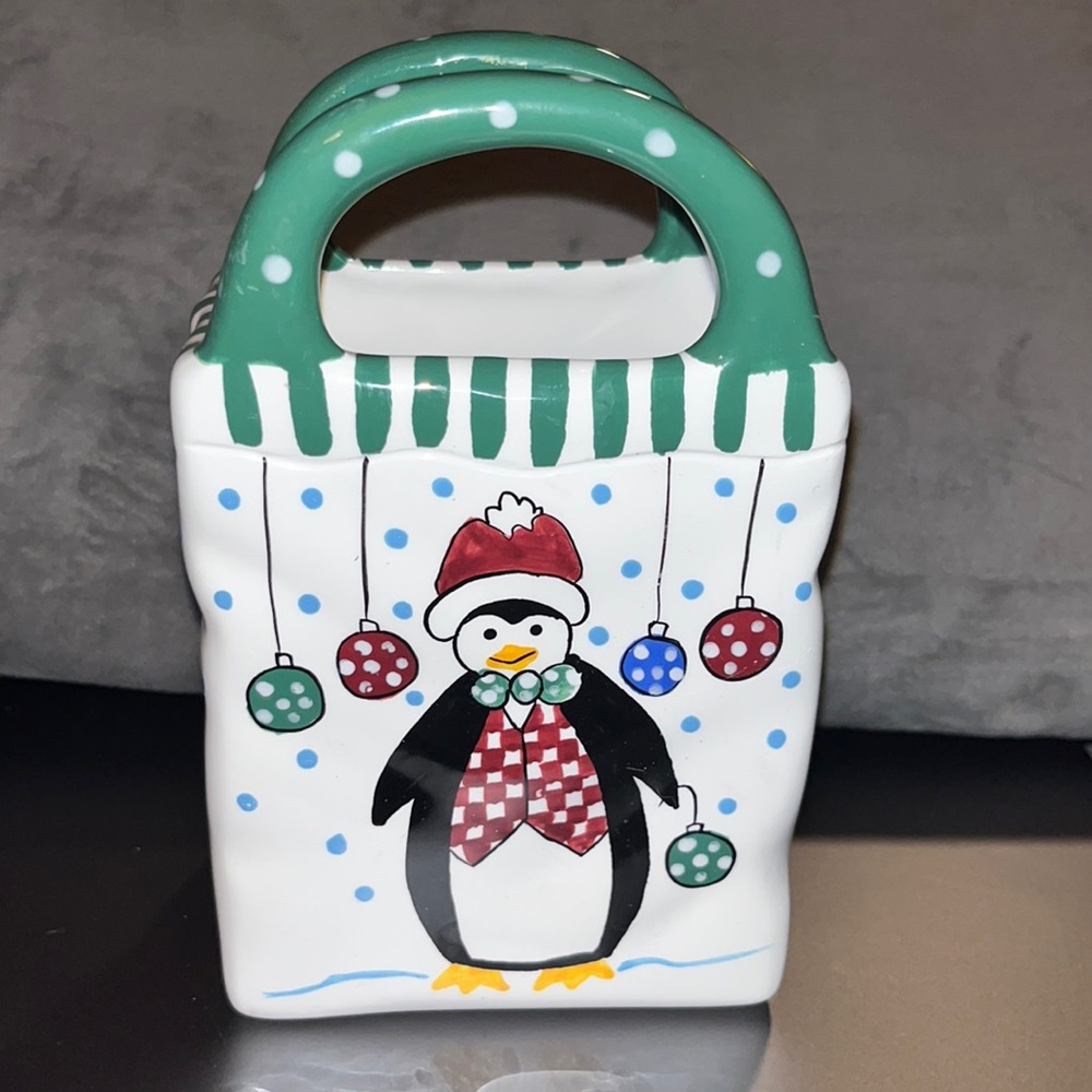 Ganz Bella Casa ceramic bag 6.5” Tall